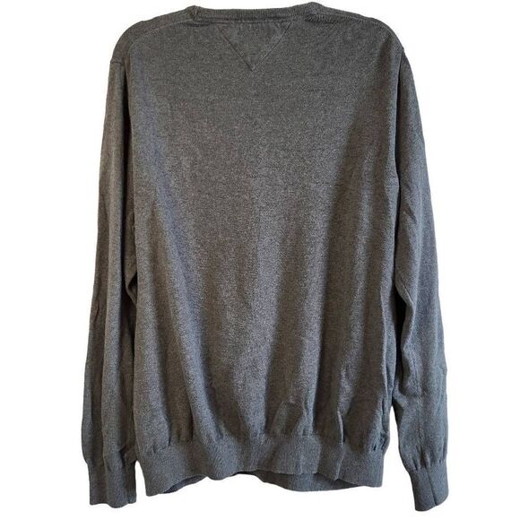 TOMMY Hilfiger Cotton Sweater Grey Knit Size XXL 90s Vintage Y2K - Picture 3 of 5